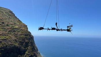 Imagem de Drone faz colheita de plantas raras em ravinas na Madeira