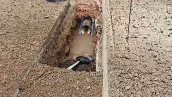 Imagem de Rebentamento de uma válvula no Porto Santo provocou danos