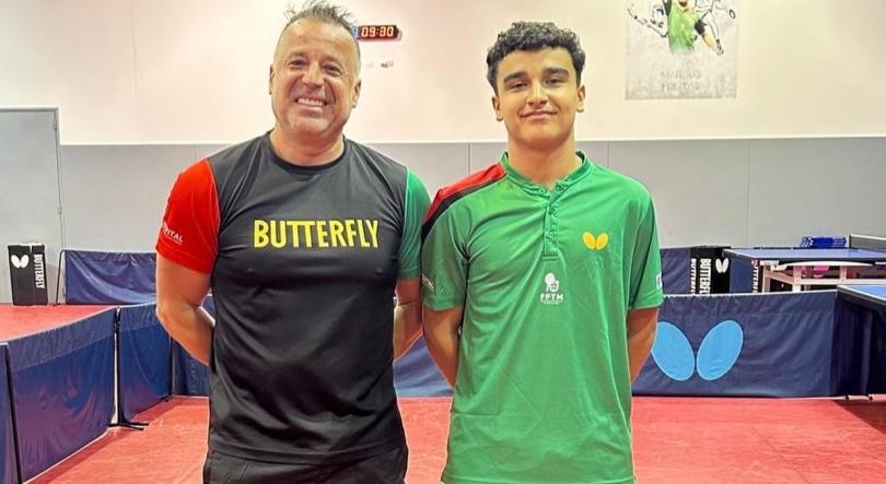 Imagem de Vilhena nos oitavos do Europeu de Jovens em ténis de mesa