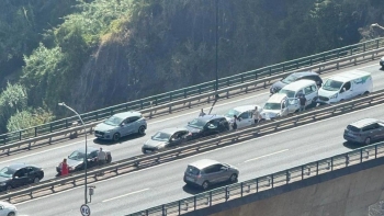Imagem de Acidente em cadeia na Ponte João Gomes