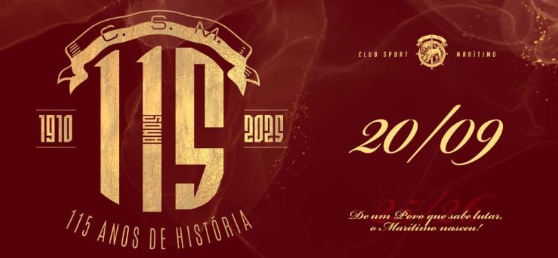 Imagem de Marítimo assinala 115.º aniversário com jantar de gala