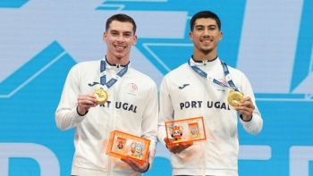 Imagem de Portugal conquista ouro no trampolim sincronizado dos Jogos Mundiais