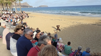 Imagem de Cristóvão Colombo esperado na praia do Porto Santo (áudio)