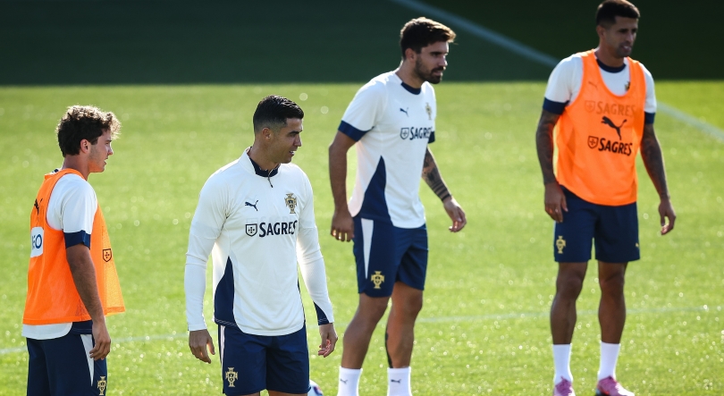 Imagem de Ronaldo e João Félix titulares na equipa de Portugal em Erevan