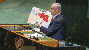 Imagem de Discurso de Netanyahu na ONU “pejado de mentiras”