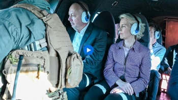 Imagem de Rússia interfere com GPS do avião de Ursula von der Leyen