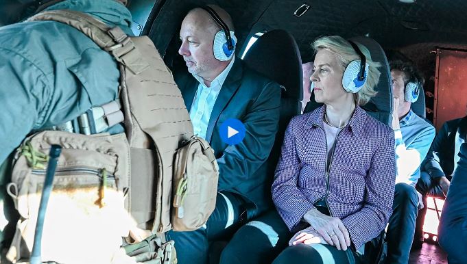 Imagem de Rússia interfere com GPS do avião de Ursula von der Leyen