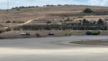 Imagem de Pista de aeroporto do Porto Santo interditada devido a incidente de avioneta (vídeo)