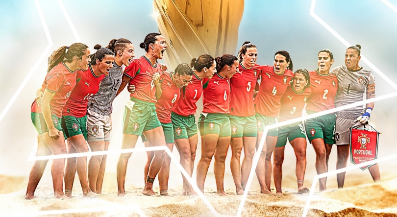 Imagem de Portugal bate Espanha e conquista Liga Europeia feminina de futebol de praia