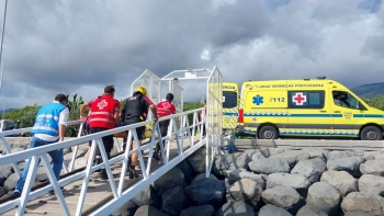 Imagem de Resgatado homem na ponta do Garajau na ilha da Madeira