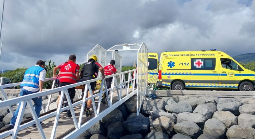 Imagem de Resgatado homem na ponta do Garajau na ilha da Madeira