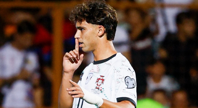 Imagem de Félix e Nuno Tavares fora do jogo de Portugal com República da Irlanda