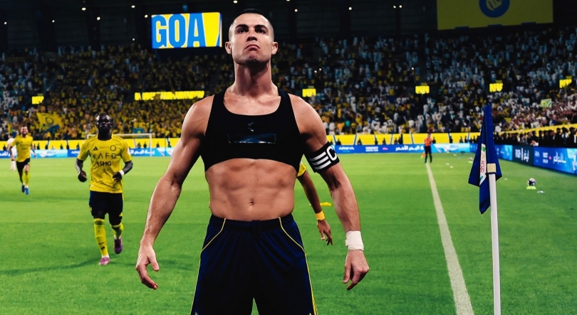 Imagem de Ronaldo marca ‘golaço’ e Félix faz ‘hat-trick’ na goleada do Al Nassr