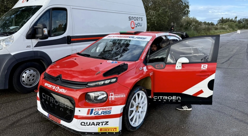 Imagem de Vasco Silva em testes com o Citroen C3 Rally2 da Sports & You