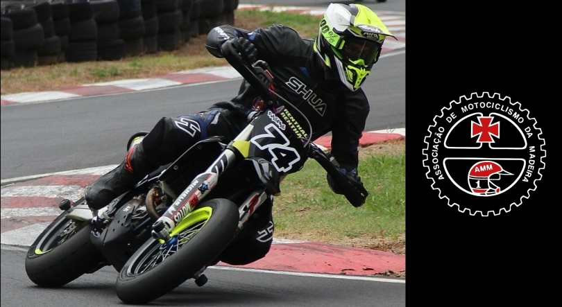 Imagem de João Duarte Martins em destaque no campeonato nacional de Supermoto