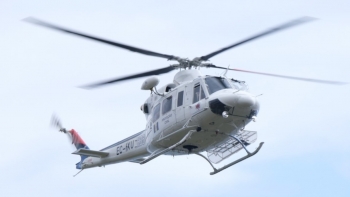 Imagem de Turista alemã resgatada pelo helicóptero