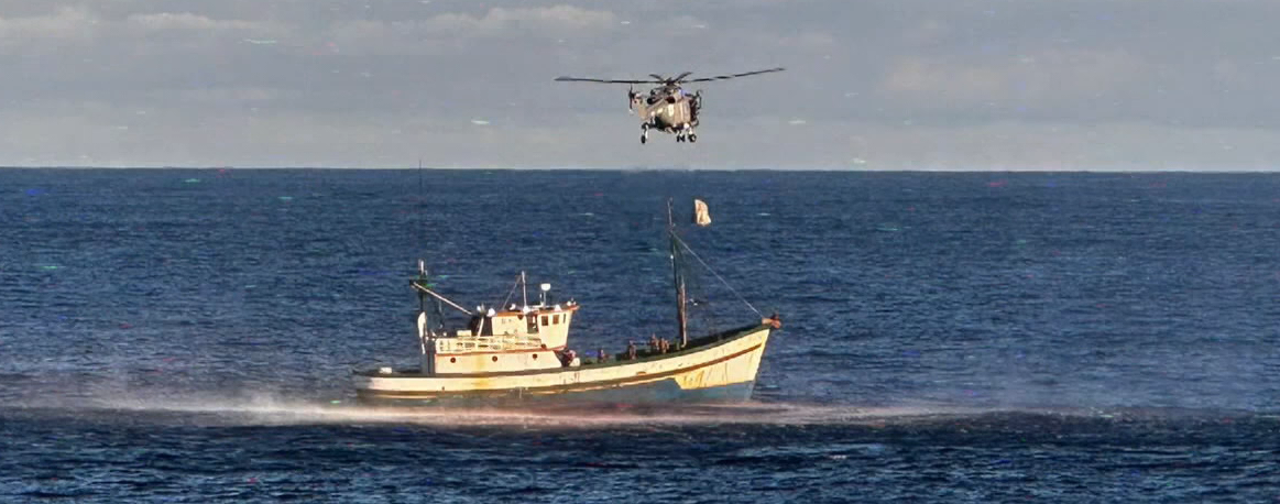 Imagem de Sete toneladas de droga apreendidas em alto mar (vídeo)