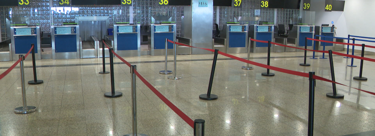 Imagem de 130 ligações aéreas canceladas devido ao vento (vídeo)