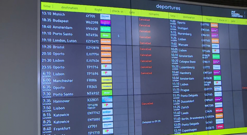 Imagem de Mais de 30 mil passageiros ficaram em terra devido ao mau tempo (vídeo)