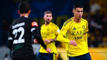 Imagem de Ronaldo fica em branco no regresso às vitórias do Al Nassr