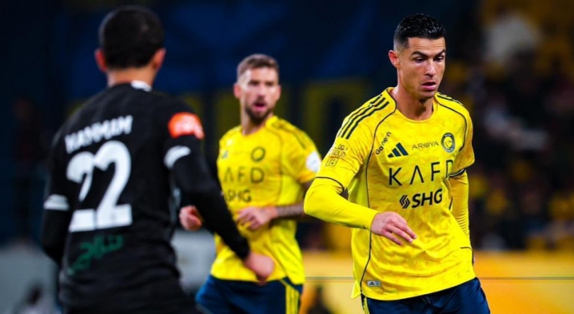Imagem de Ronaldo fica em branco no regresso às vitórias do Al Nassr