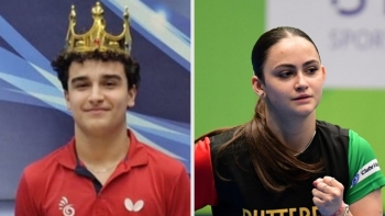 Imagem de Rodrigo Vilhena e Irina Silva convocados à seleção de sub-15 de ténis de mesa
