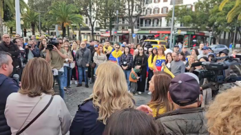 Imagem de Lusovenezuelanos em manifestação pacífica na Madeira (vídeo)