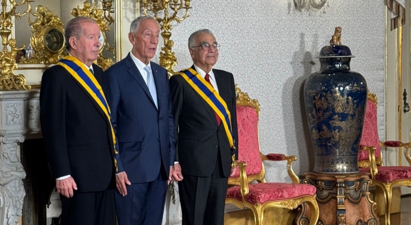 Imagem de Ireneu Barreto agraciado com a Grã-Cruz da Ordem de Camões