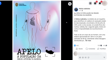 Imagem de PJ divulga imagens gráficas de corpo por identificar (vídeo)