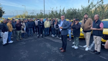 Imagem de Taxistas saíram à rua em protesto (áudio)