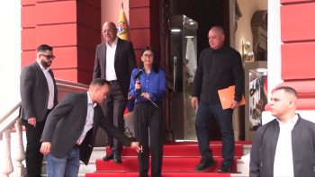 Imagem de Donald Trump falou com Delcy Rodriguez (vídeo)