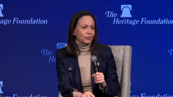 Imagem de Maria Corina Machado acredita numa “transição pacífica” na Venezuela (vídeo)