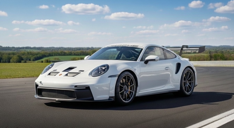 Imagem de Paulo Domingos com um Porsche 992 GT3