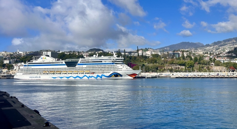 Imagem de AIDAluna e Mein Schiff Relax vieram passar a noite no Funchal
