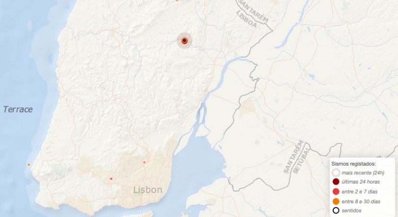 Imagem de Sismo de magnitude 4,1 registado em Alenquer