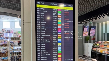 Imagem de Cerca de 30 voos cancelados devido ao vento