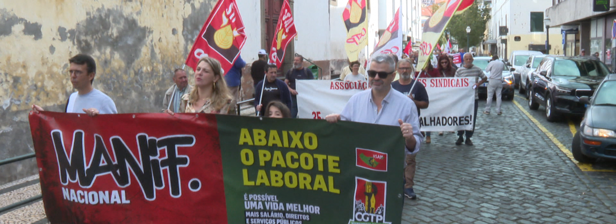 Imagem de Manifestação contra as alterações à lei do trabalho (vídeo)