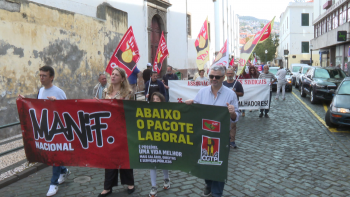 Imagem de Manifestação contra as alterações à lei do trabalho (vídeo)