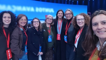 Imagem de Célia Pessegueiro na vice-presidência da Mesa do Congresso Nacional do PS