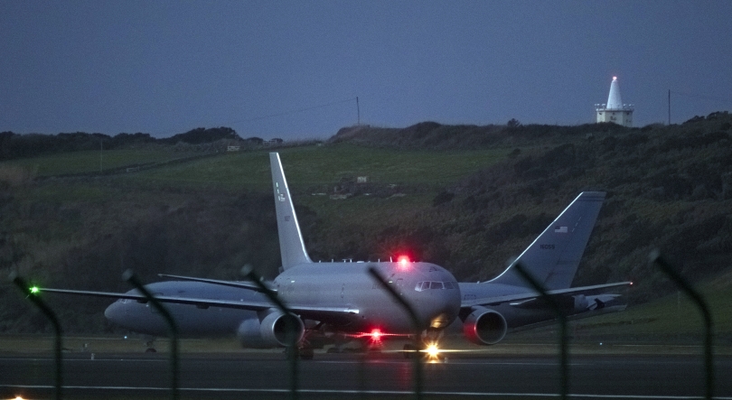 Imagem de Base das Lajes mantém movimento intenso de aviões reabastecedores norte-americanos