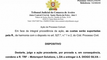 Imagem de Tribunal dá razão a DSC Motorsport