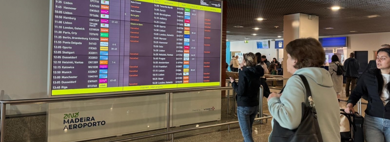 Imagem de Cerca de 70 voos cancelados no Aeroporto da Madeira (áudio)