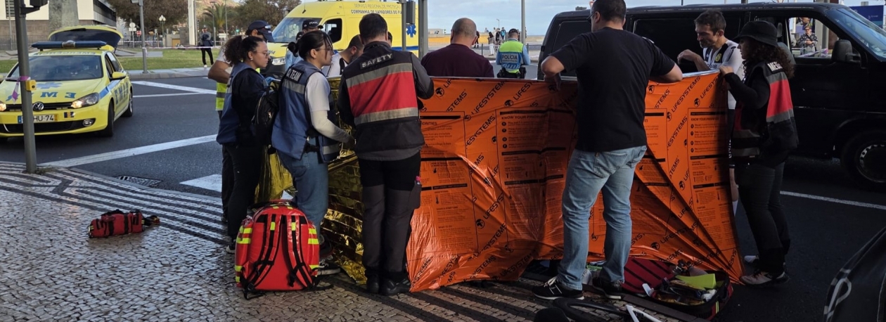 Imagem de Prova de ciclismo cancelada após acidente com atleta