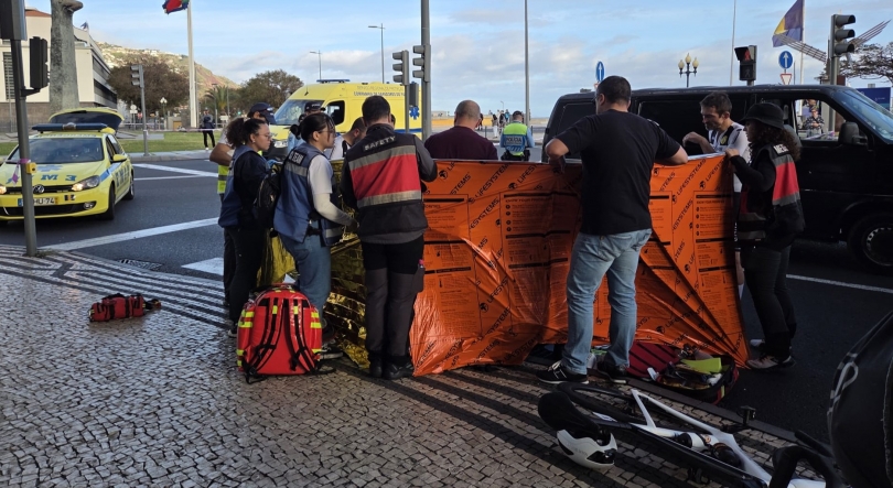 Imagem de Prova de ciclismo cancelada após acidente com atleta
