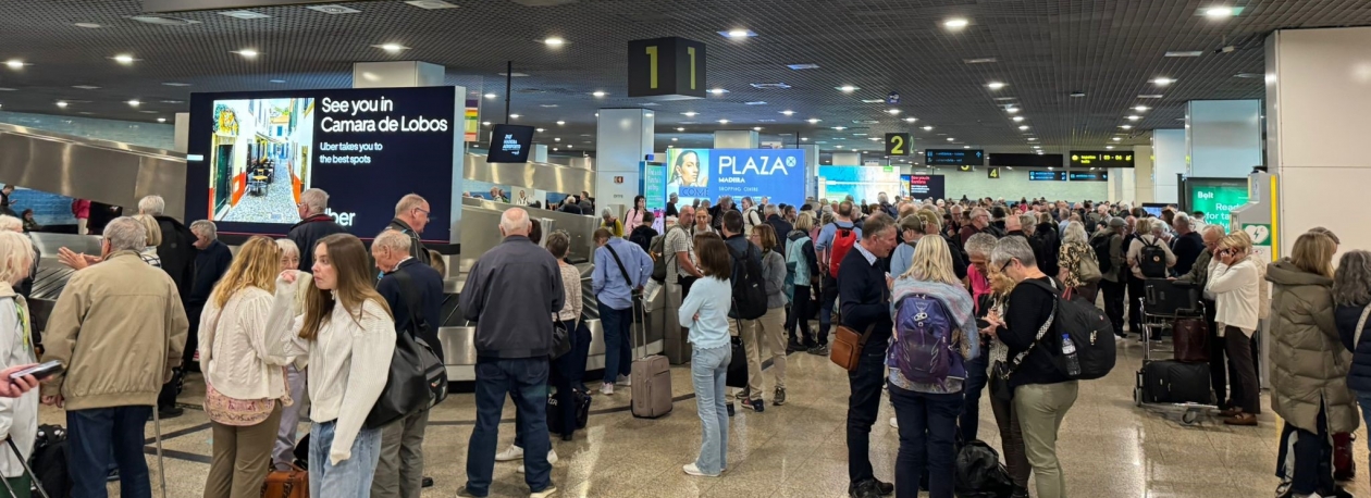 Imagem de 86% dos voos foram cancelados no Aeroporto da Madeira (vídeo)