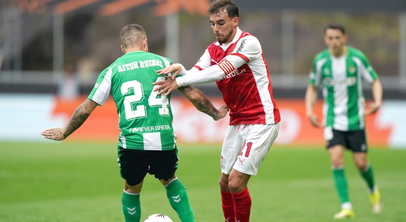 Imagem de Braga e Bétis empatam a um na ‘pedreira’