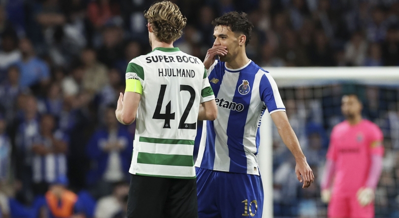 Imagem de Sporting faz queixa por entrada de Gabri Veiga sobre Hjulmand
