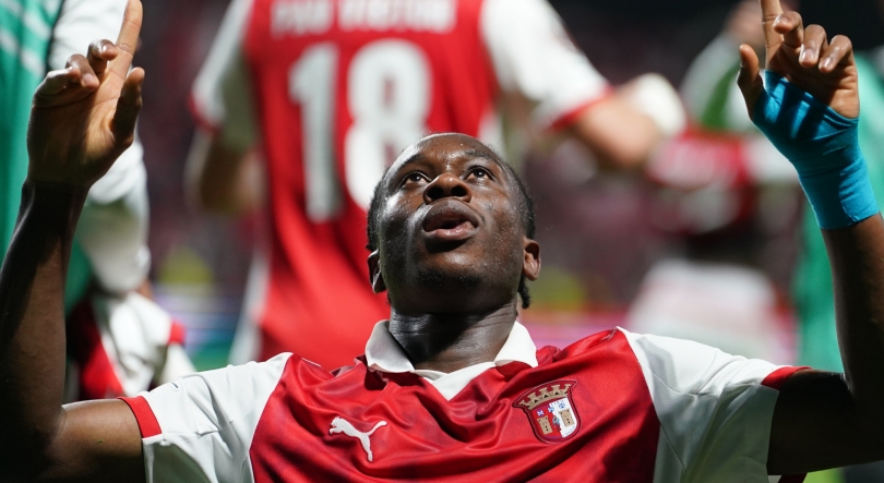 Imagem de Golo de Dorgeles nos ‘descontos’ dá preciosa vitória ao Sporting de Braga