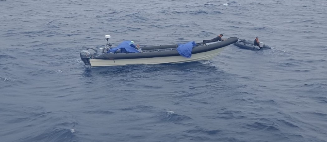 Imagem de Embarcação suspeita apreendida a norte da Madeira