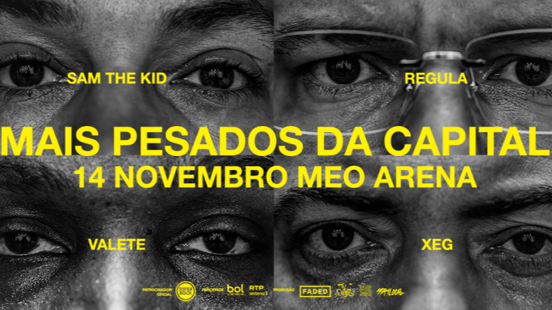 Imagem de Regula, Sam The Kid, Valete e Xeg juntos em concerto em novembro em Lisboa